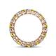 4 - Tiffany 3.00 mm Yellow and White Diamond Eternity Band 