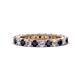 1 - Ellen 2.70 mm Blue Sapphire and Diamond Eternity Band 