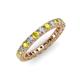 3 - Ellen 2.70 mm Yellow Sapphire and Diamond Eternity Band 