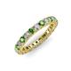 3 - Ellen 2.70 mm Green Garnet and Diamond Eternity Band 