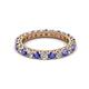 2 - Ellen 2.70 mm Tanzanite and Diamond Eternity Band 