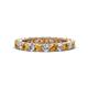 1 - Ellen 2.70 mm Citrine and Diamond Eternity Band 