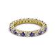 2 - Ellen 2.70 mm Iolite and Diamond Eternity Band 