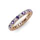 3 - Ellen 2.70 mm Iolite and Diamond Eternity Band 