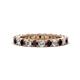 1 - Ellen 2.70 mm Red Garnet and Diamond Eternity Band 