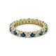 2 - Ellen 2.70 mm Blue and White Diamond Eternity Band 