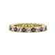 1 - Ellen 2.70 mm Smoky Quartz and Diamond Eternity Band 