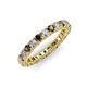 3 - Ellen 2.70 mm Smoky Quartz and Diamond Eternity Band 