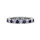 1 - Ellen 2.70 mm Blue Sapphire and Diamond Eternity Band 