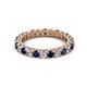 2 - Ellen 2.70 mm Blue Sapphire and Diamond Eternity Band 