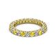 2 - Ellen 2.70 mm Yellow Sapphire and Diamond Eternity Band 