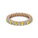 2 - Ellen 2.70 mm Yellow Sapphire and Diamond Eternity Band 