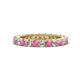 1 - Ellen 2.70 mm Pink Sapphire and Diamond Eternity Band 