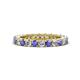 1 - Ellen 2.70 mm Tanzanite and Diamond Eternity Band 