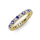 3 - Ellen 2.70 mm Tanzanite and Diamond Eternity Band 