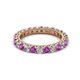 2 - Ellen 2.70 mm Amethyst and Diamond Eternity Band 