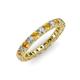 3 - Ellen 2.70 mm Citrine and Diamond Eternity Band 