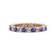 1 - Ellen 2.70 mm Iolite and Diamond Eternity Band 