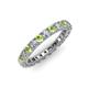 3 - Ellen 2.70 mm Peridot and Diamond Eternity Band 