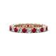 1 - Ellen 2.70 mm Ruby and Diamond Eternity Band 