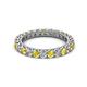 2 - Ellen 2.70 mm Yellow Sapphire and Diamond Eternity Band 