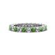 1 - Ellen 2.70 mm Green Garnet and Diamond Eternity Band 