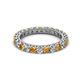 2 - Ellen 2.70 mm Citrine and Diamond Eternity Band 