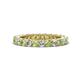 1 - Ellen 2.70 mm Peridot and Diamond Eternity Band 