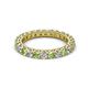 2 - Ellen 2.70 mm Peridot and Diamond Eternity Band 