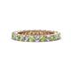 1 - Ellen 2.70 mm Peridot and Diamond Eternity Band 