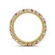 4 - Ellen 2.70 mm Pink Tourmaline and Diamond Eternity Band 