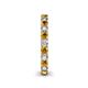 5 - Ellen 2.70 mm Citrine and Diamond Eternity Band 