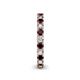 5 - Ellen 2.70 mm Red Garnet and Diamond Eternity Band 