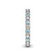 5 - Ellen 2.70 mm Aquamarine and Diamond Eternity Band 