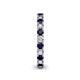 5 - Ellen 2.70 mm Blue Sapphire and Diamond Eternity Band 