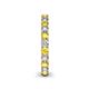 5 - Ellen 2.70 mm Yellow Sapphire and Diamond Eternity Band 