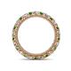 4 - Ellen 2.70 mm Green Garnet and Diamond Eternity Band 