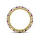 4 - Ellen 2.70 mm Amethyst and Diamond Eternity Band 