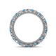 4 - Ellen 2.70 mm Blue Topaz and Diamond Eternity Band 