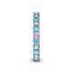 5 - Ellen 2.70 mm Blue Topaz and Diamond Eternity Band 