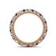 4 - Ellen 2.70 mm Iolite and Diamond Eternity Band 