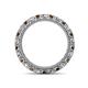 4 - Ellen 2.70 mm Smoky Quartz and Diamond Eternity Band 