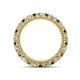 4 - Ellen 2.70 mm Smoky Quartz and Diamond Eternity Band 