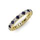 3 - Ellen 2.70 mm Blue Sapphire and Diamond Eternity Band 