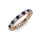 3 - Ellen 2.70 mm Blue Sapphire and Diamond Eternity Band 