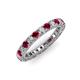 3 - Ellen 2.70 mm Ruby and Diamond Eternity Band 