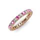 3 - Ellen 2.70 mm Pink Sapphire and Diamond Eternity Band 