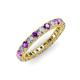 3 - Ellen 2.70 mm Amethyst and Diamond Eternity Band 