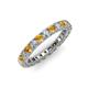 3 - Ellen 2.70 mm Citrine and Diamond Eternity Band 