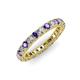 3 - Ellen 2.70 mm Iolite and Diamond Eternity Band 